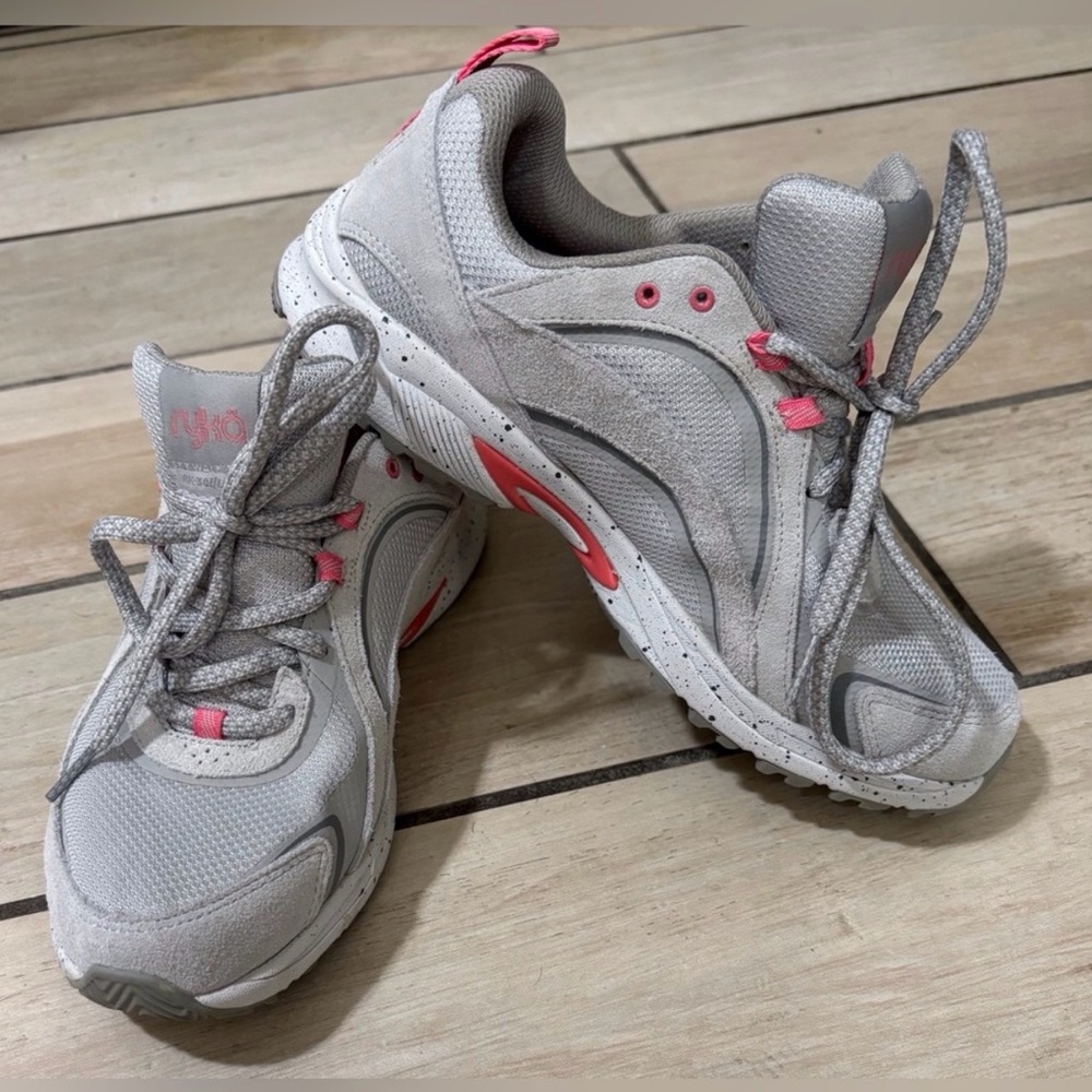 Ryka Women’s Size 8W Gray and Pink Athletic Shoes